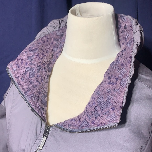 Silver jeans cotton lace zip up jacket great find! - Picture 4 of 16